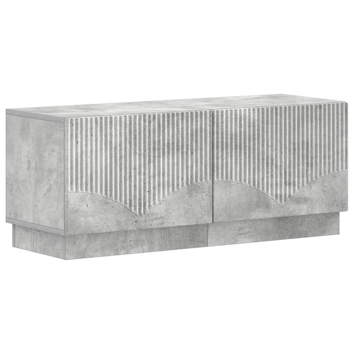 Dulap TV LED cu 5 piese Gri Beton Lemn prelucrat WALTI