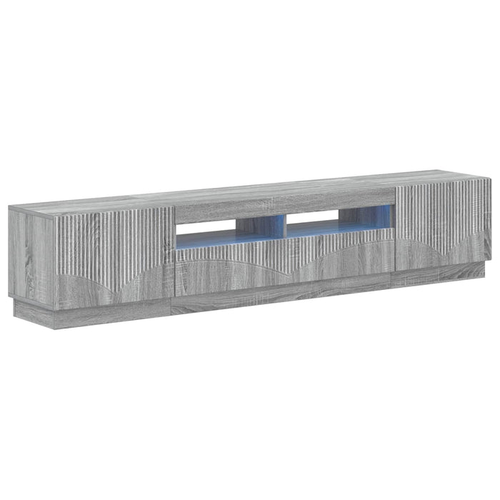 Dulap TV LED cu 5 piese Sonoma gri Lemn prelucrat WALTI