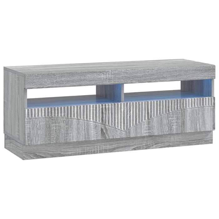 Dulap TV LED cu 5 piese Sonoma gri Lemn prelucrat WALTI