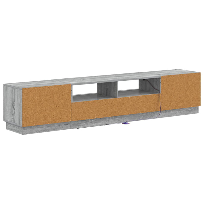 Dulap TV LED cu 5 piese Sonoma gri Lemn prelucrat WALTI