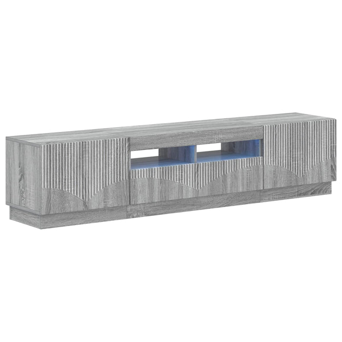Dulap TV LED cu 5 piese Sonoma gri Lemn prelucrat WALTI