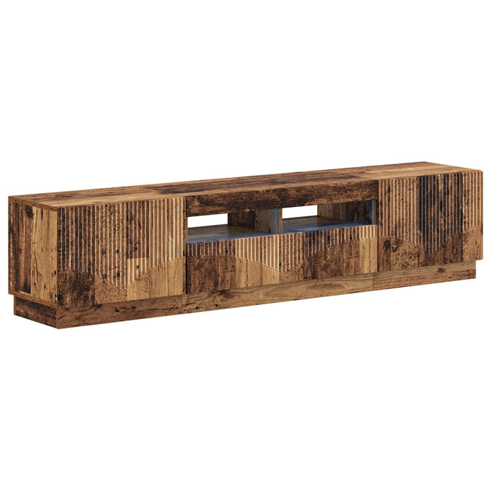 Dulap TV LED cu 5 piese Lemn vechi Lemn prelucrat WALTI