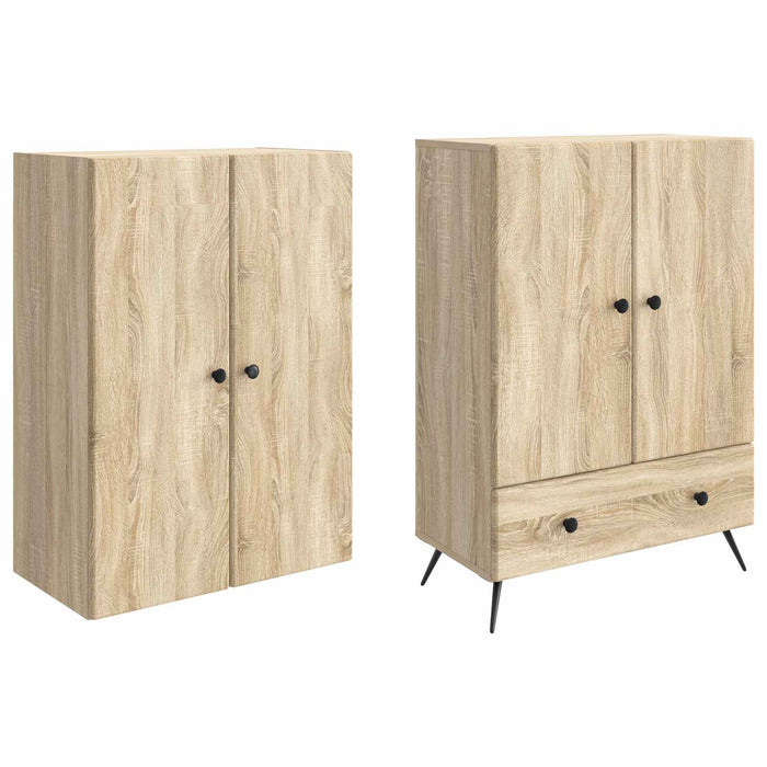 Set de Dulapuri 2 pcs Stejar Sonoma Lemn prelucrat - WALTI WALTI