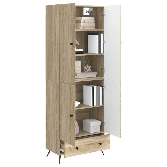 Set de Dulapuri 2 pcs Stejar Sonoma Lemn prelucrat - WALTI WALTI