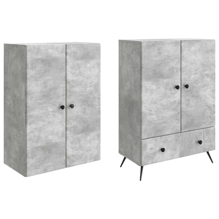 Set de Dulapuri 2 pcs Lemn prelucrat WALTI
