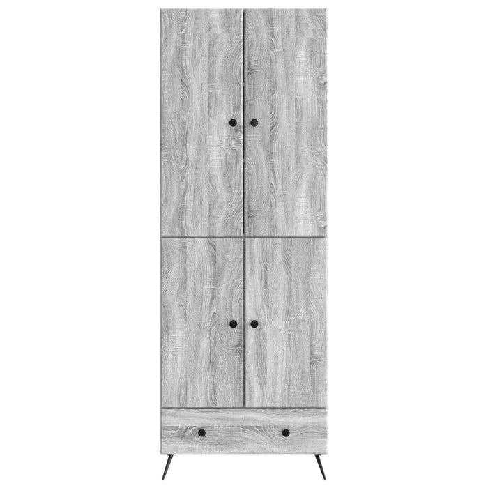 Set de Dulapuri 2 pcs Sonoma gri Lemn prelucrat WALTI