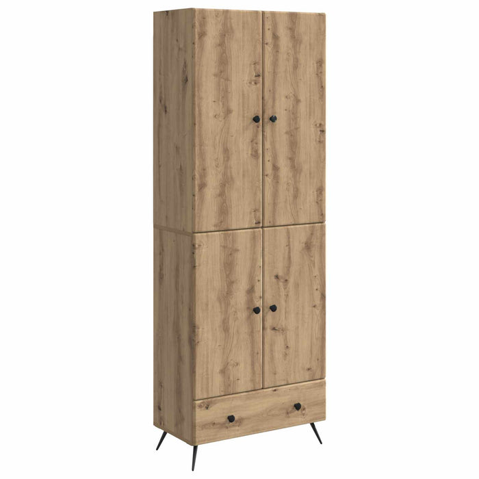 Set de Dulapuri 2 pcs Stejar Artizanal Lemn prelucrat WALTI
