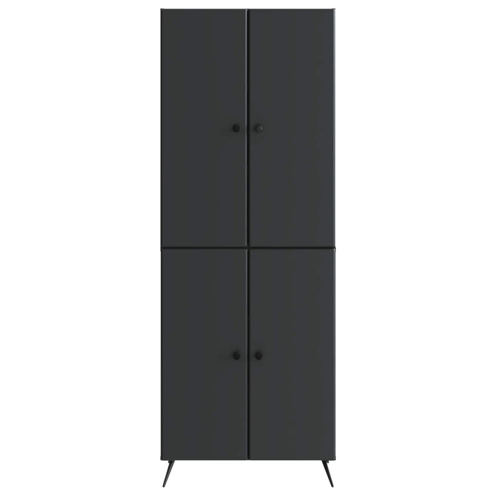 Set de Dulapuri 2 pcs Negru Lemn prelucrat WALTI