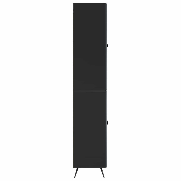 Set de Dulapuri 2 pcs Negru Lemn prelucrat WALTI