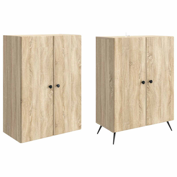 Set de Dulapuri 2 pcs Stejar Sonoma Lemn prelucrat WALTI