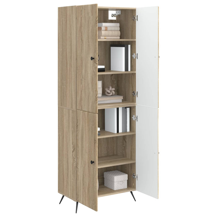 Set de Dulapuri 2 pcs Stejar Sonoma Lemn prelucrat WALTI