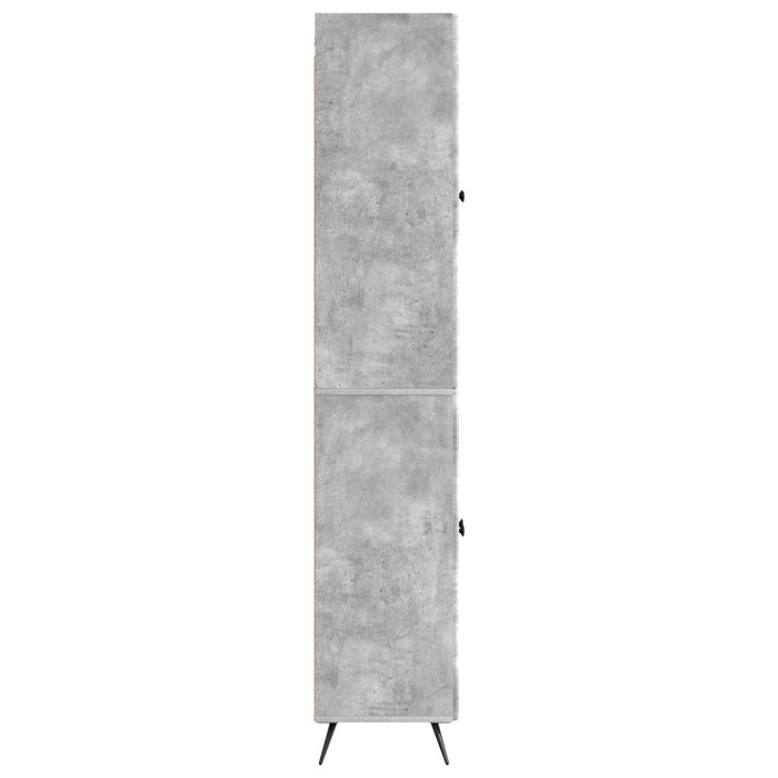 Set de Dulapuri 2 pcs Gri Beton Lemn prelucrat WALTI