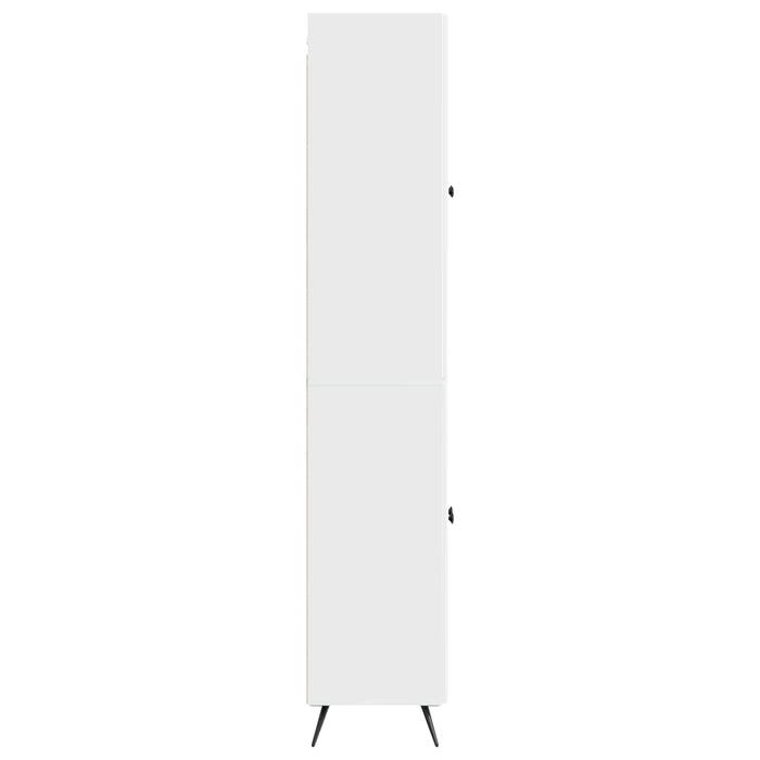 Set de Dulapuri 2 pcs Alb foarte lucios Lemn prelucrat WALTI