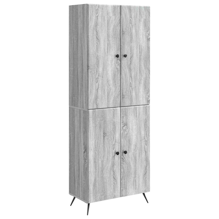 Set de Dulapuri 2 pcs Sonoma gri Lemn prelucrat WALTI