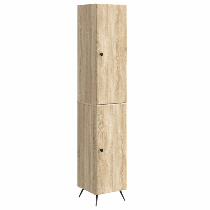Set de Dulapuri 2 pcs Stejar Sonoma Lemn prelucrat WALTI