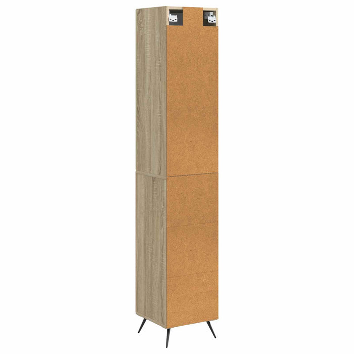 Set de Dulapuri 2 pcs Stejar Sonoma Lemn prelucrat WALTI