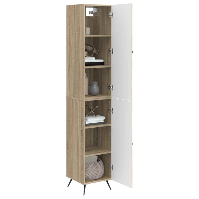 Set de Dulapuri 2 pcs Stejar Sonoma Lemn prelucrat WALTI