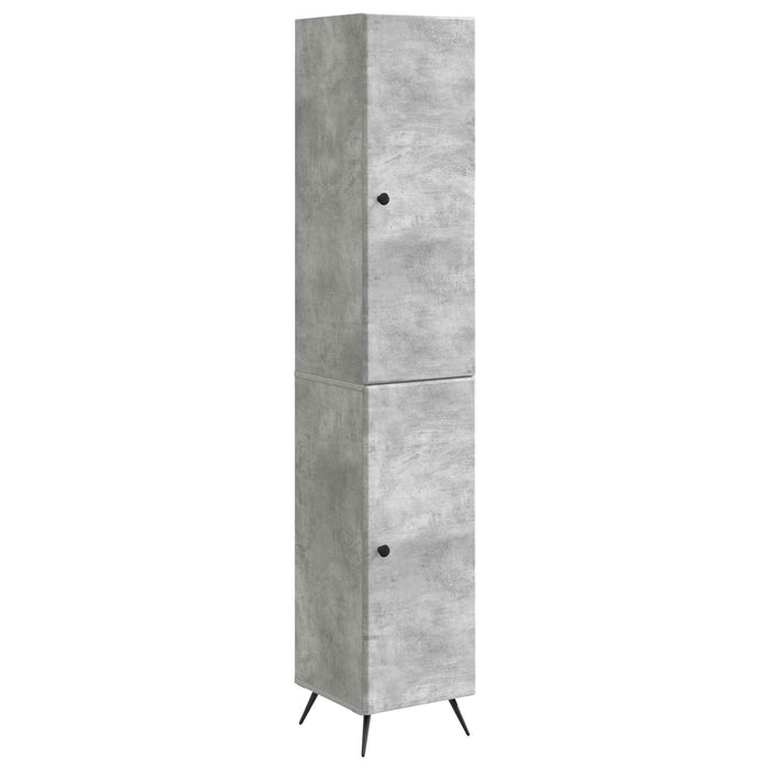 Set de Dulapuri 2 pcs Gri Beton Lemn prelucrat WALTI
