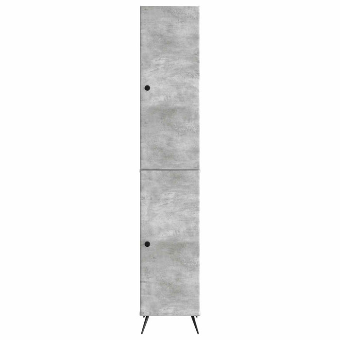 Set de Dulapuri 2 pcs Gri Beton Lemn prelucrat WALTI
