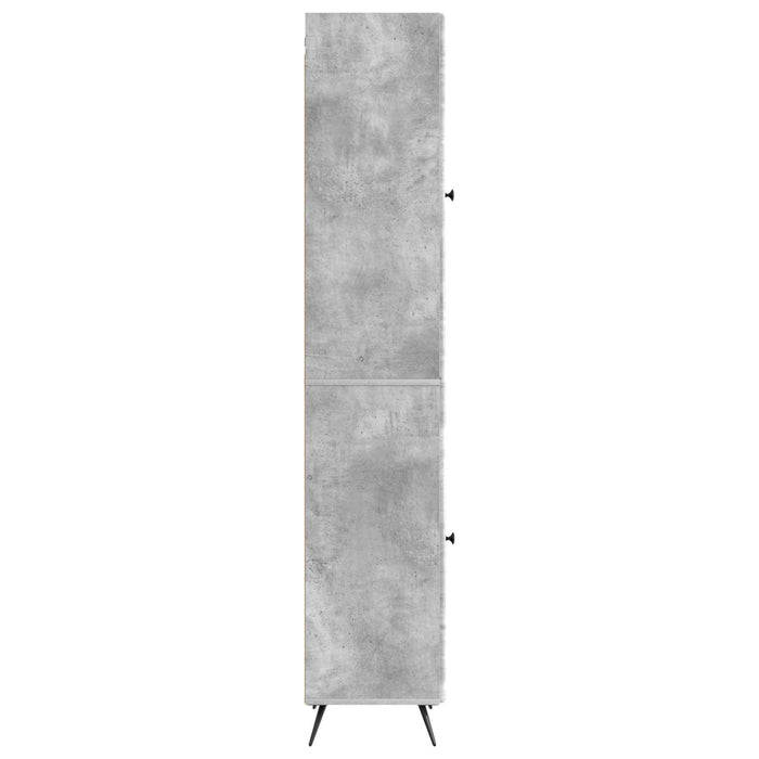 Set de Dulapuri 2 pcs Gri Beton Lemn prelucrat WALTI