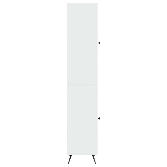Set de Dulapuri 2 pcs Alb foarte lucios Lemn prelucrat WALTI