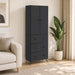 Set de Dulapuri 2 pcs Negru 66 x 34,5 x 90 cm Lemn prelucrat - WALTI WALTI