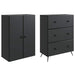 Set de Dulapuri 2 pcs Negru 66 x 34,5 x 90 cm Lemn prelucrat - WALTI WALTI