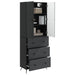 Set de Dulapuri 2 pcs Negru 66 x 34,5 x 90 cm Lemn prelucrat - WALTI WALTI