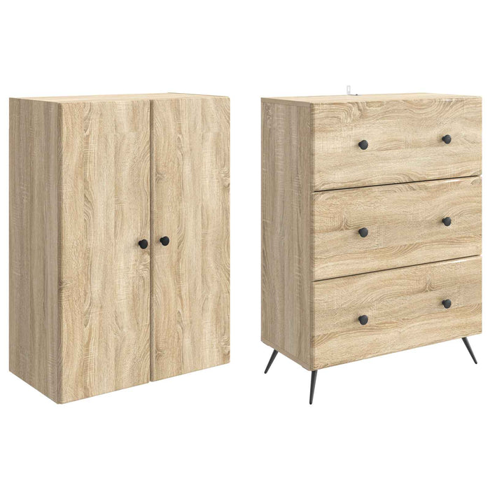 Set de Dulapuri 2 pcs Stejar Sonoma 66 x 34,5 x 90 cm - WALTI WALTI