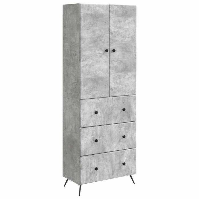 Set de Dulapuri 2 pcs Gri Beton 66 x 34,5 x 90 cm - WALTI WALTI