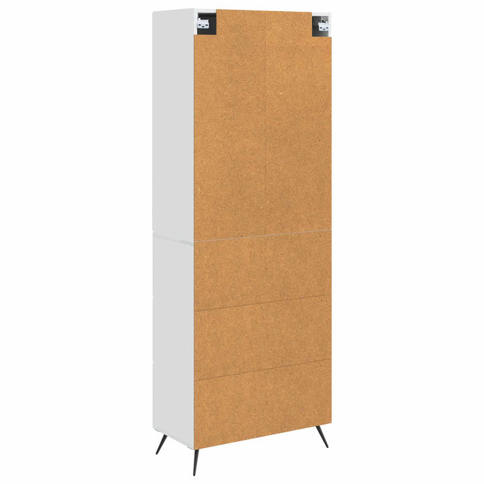 Set de Dulapuri 2 pcs Alb foarte lucios 66 x 34,5 x 90 cm - WALTI WALTI