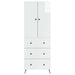 Set de Dulapuri 2 pcs Alb foarte lucios 66 x 34,5 x 90 cm - WALTI WALTI