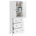 Set de Dulapuri 2 pcs Alb foarte lucios 66 x 34,5 x 90 cm - WALTI WALTI