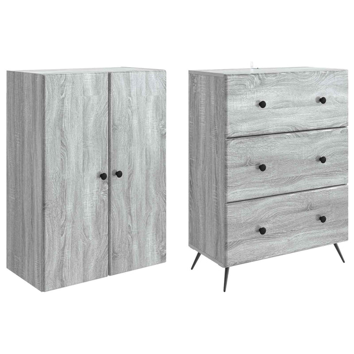 Set de Dulapuri 2 pcs Sonoma gri 66 x 34,5 x 90 cm - WALTI WALTI
