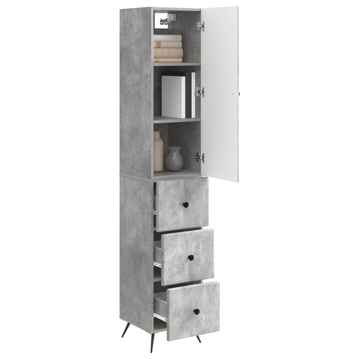 Set de Dulapuri 2 pcs Gri Beton 34,5 x 34,5 x 90 cm - WALTI WALTI