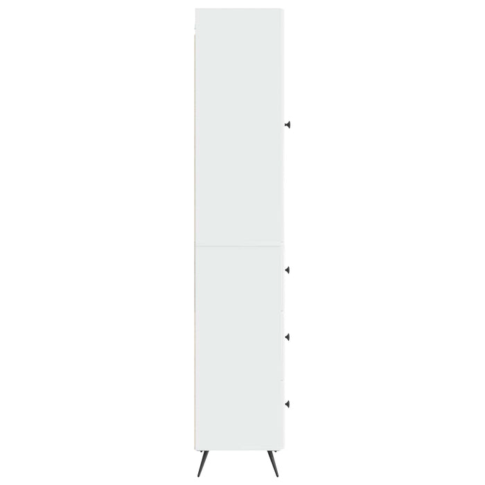 Set de Dulapuri 2 pcs Alb foarte lucios 34,5 x 34,5 x 90 cm - WALTI WALTI