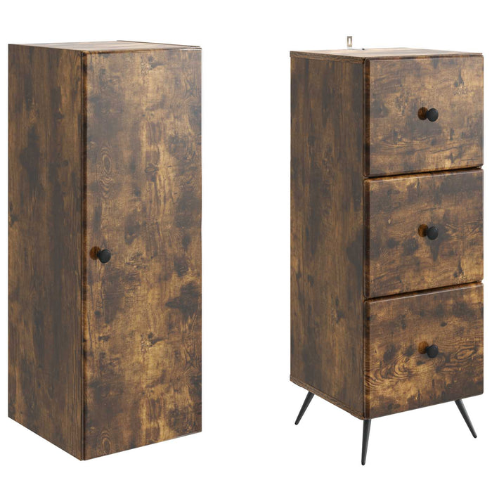 Set de Dulapuri 2 pcs Stejar fumuriu 34,5 x 34,5 x 90 cm - WALTI WALTI
