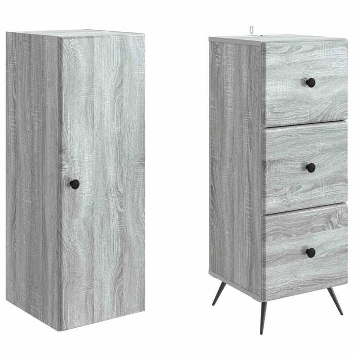 Set de Dulapuri 2 pcs Sonoma gri 34,5 x 34,5 x 90 cm - WALTI WALTI