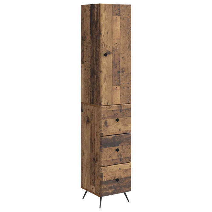 Set de Dulapuri 2 pcs Lemn vechi 34,5 x 34,5 x 90 cm - WALTI WALTI
