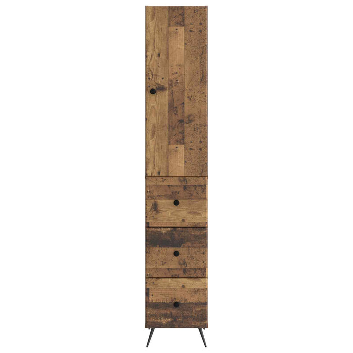 Set de Dulapuri 2 pcs Lemn vechi 34,5 x 34,5 x 90 cm - WALTI WALTI