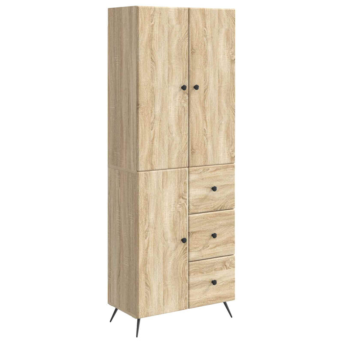 Set de Dulapuri 2 pcs Stejar Sonoma Lemn prelucrat WALTI