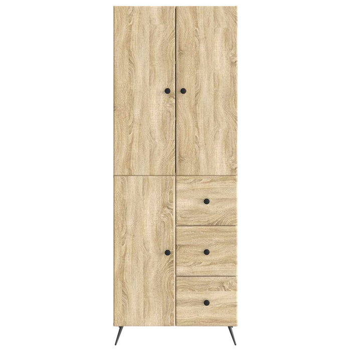 Set de Dulapuri 2 pcs Stejar Sonoma Lemn prelucrat WALTI