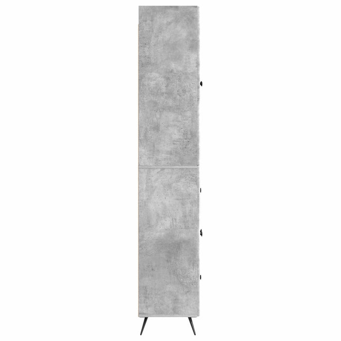 Set de Dulapuri 2 pcs Gri Beton Lemn prelucrat WALTI