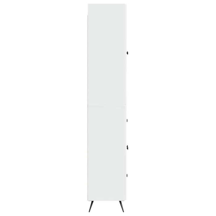 Set de Dulapuri 2 pcs Alb foarte lucios Lemn prelucrat WALTI