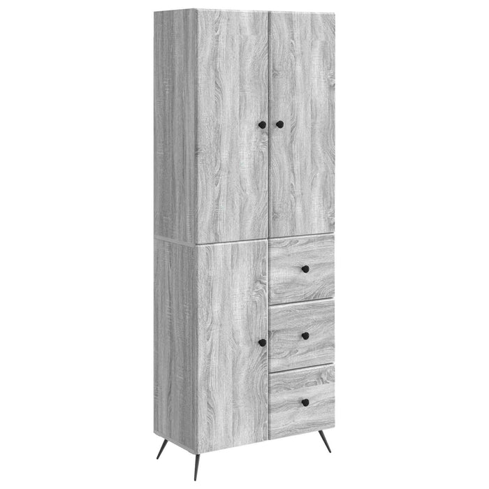 Set de Dulapuri 2 pcs Sonoma gri Lemn prelucrat WALTI