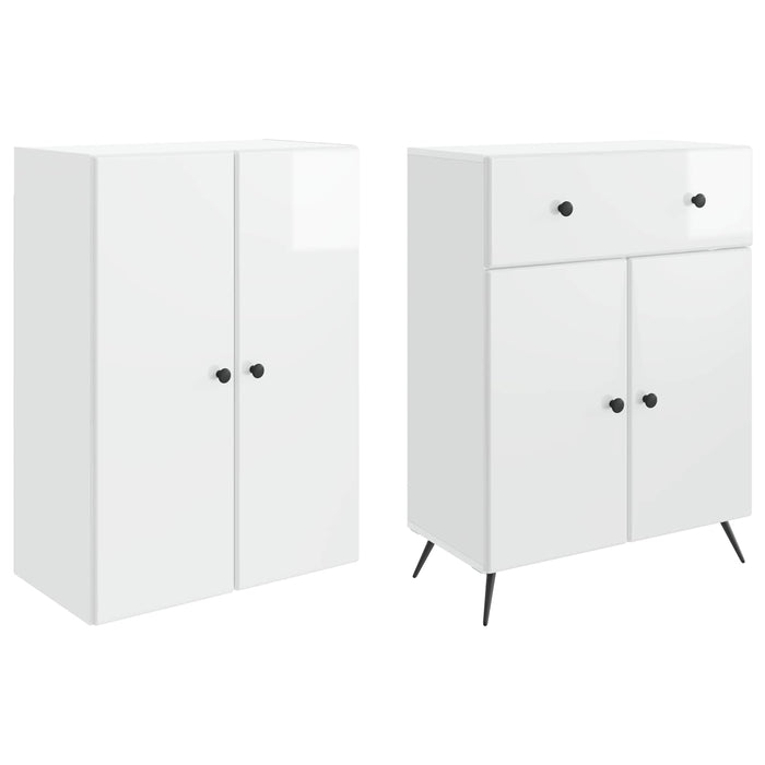 2 pcs Alb foarte lucios WALTI