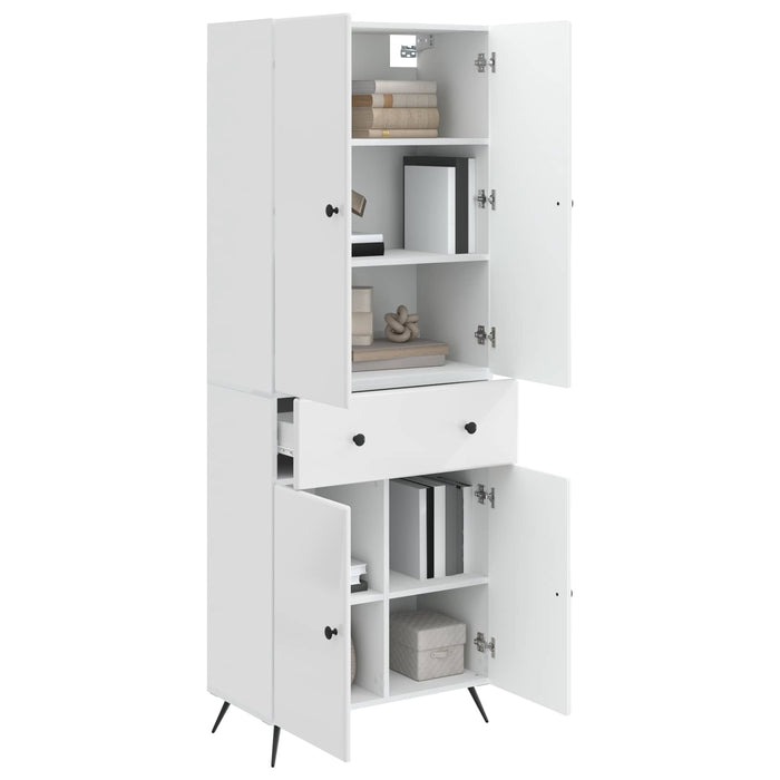 2 pcs Alb foarte lucios WALTI