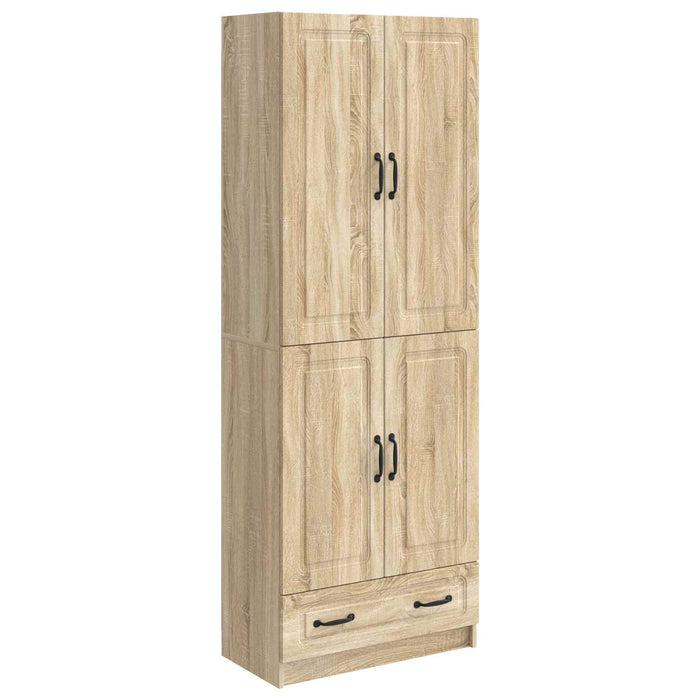 Set de Dulapuri 2 pcs Stejar Sonoma Lemn prelucrat WALTI