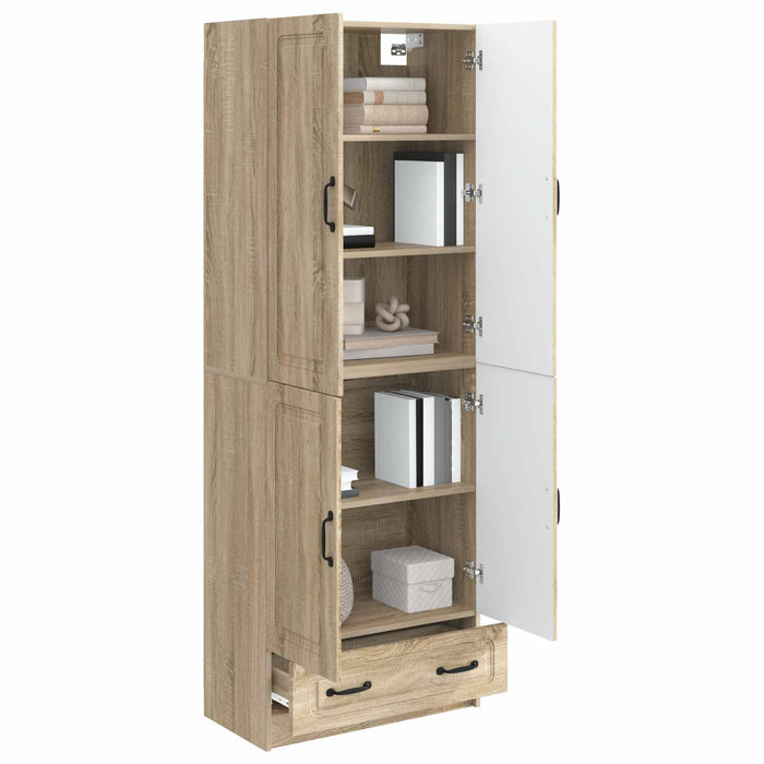 Set de Dulapuri 2 pcs Stejar Sonoma Lemn prelucrat WALTI