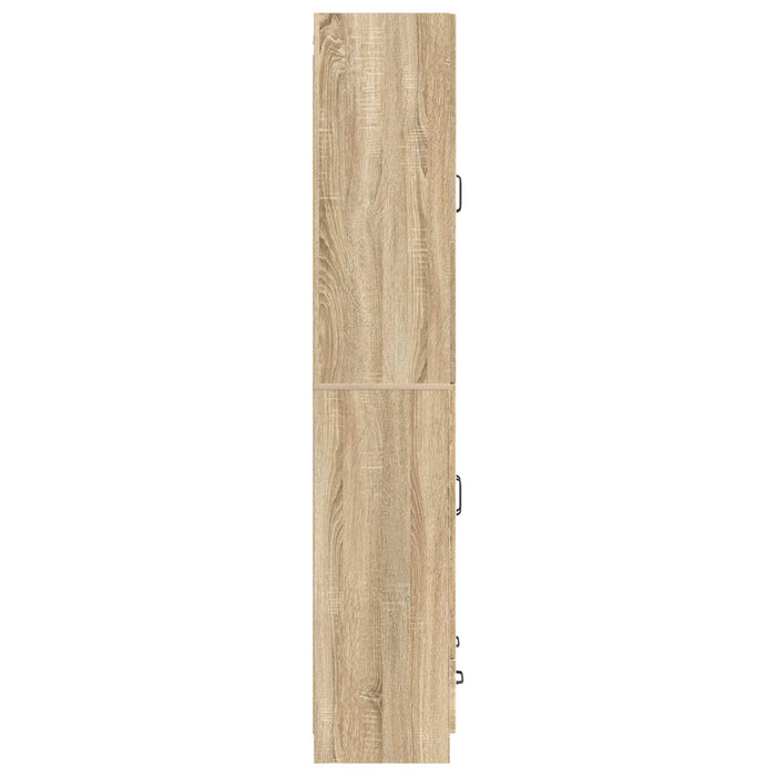 Set de Dulapuri 2 pcs Stejar Sonoma Lemn prelucrat WALTI